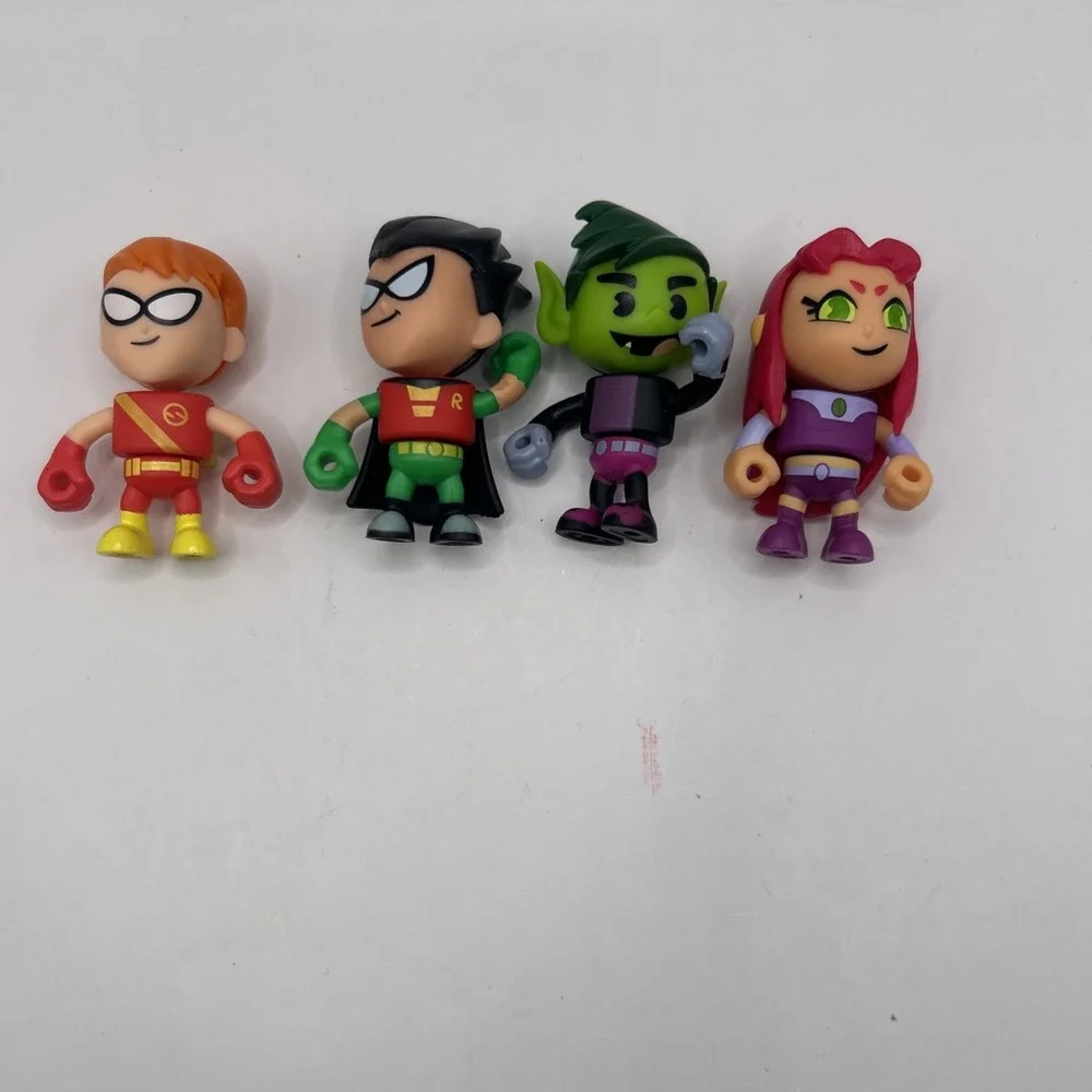 Teen Titans Go Mini Figure Lot – Starfire Beast Boy Robin Kid Flash